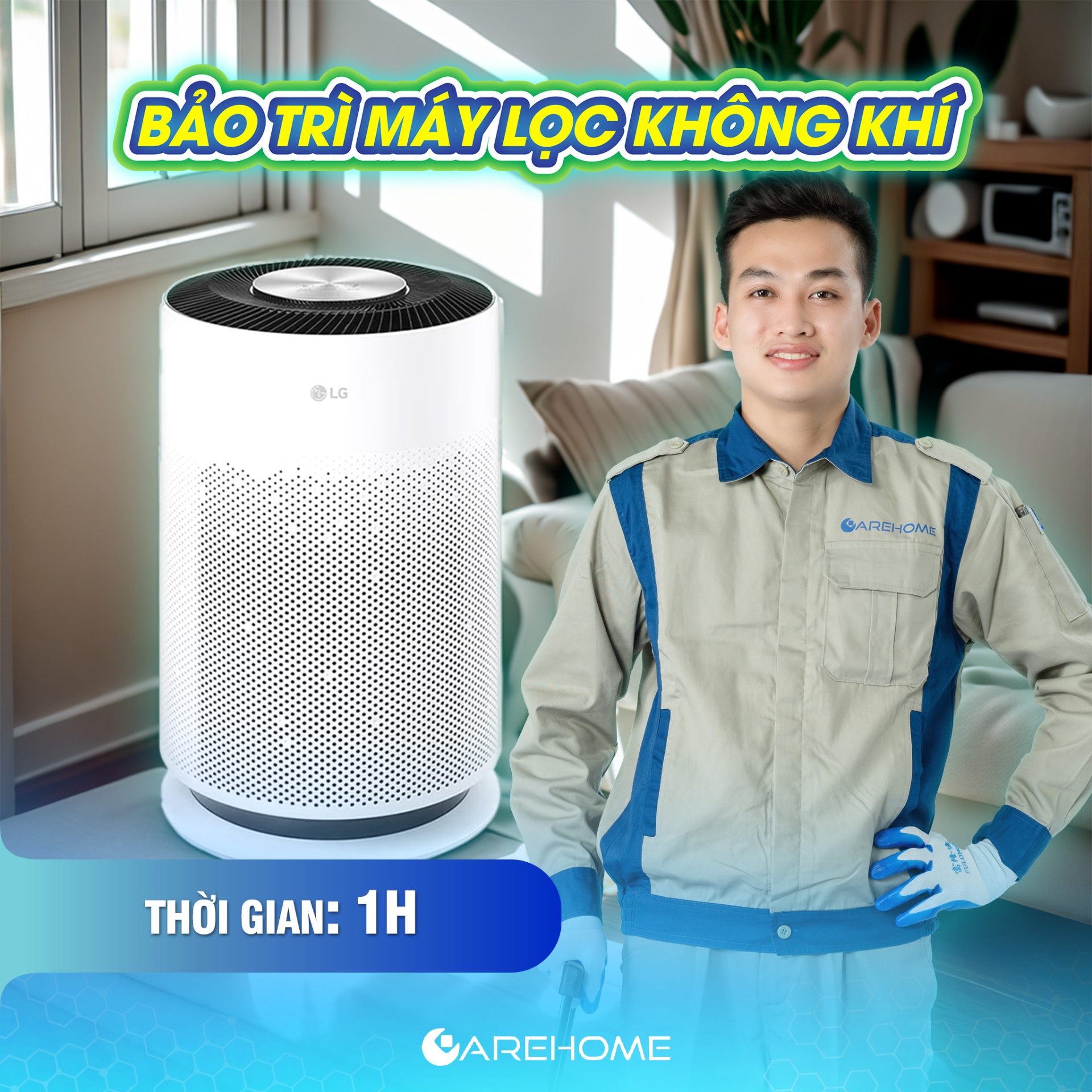 BẢO TRÌ MÁY LỌC KHÔNG KHÍ