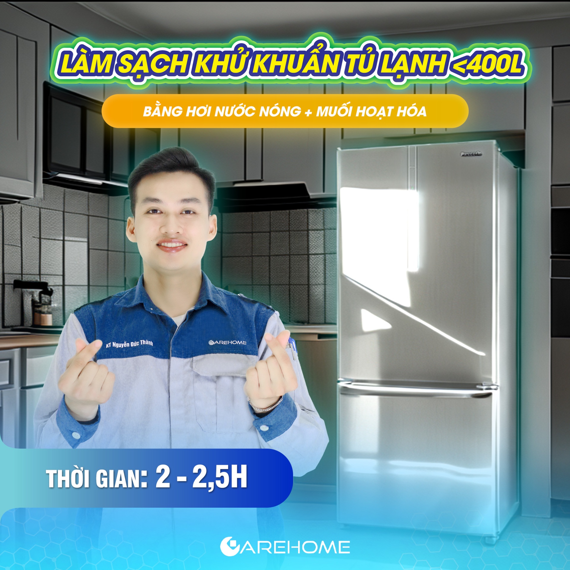 LSKK TỦ LẠNH <400L BẰNG HƠI NƯỚC NÓNG & MUỐI HOẠT HÓA