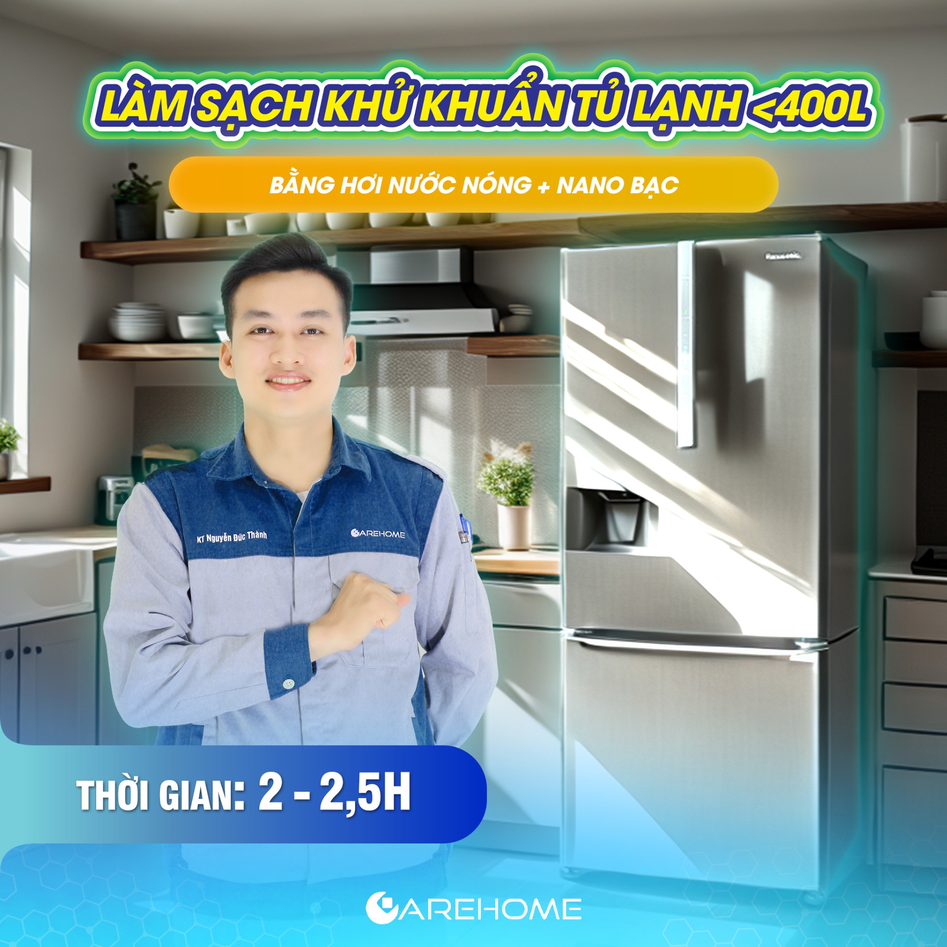 LSKK TỦ LẠNH <400L BẰNG HƠI NƯỚC NÓNG & NANO BẠC